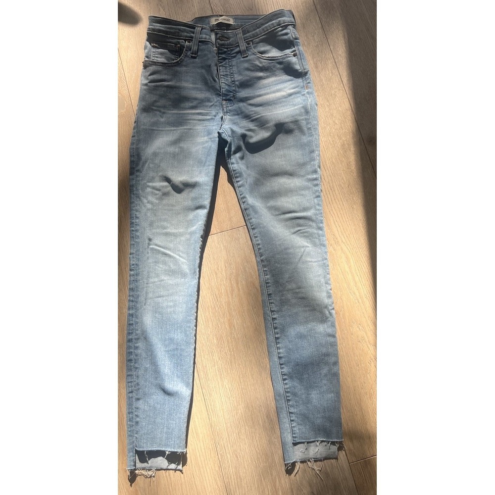 Madewell Women's Blue Jeans 9" High-Rise Skinny Size 27 Excellent Condition